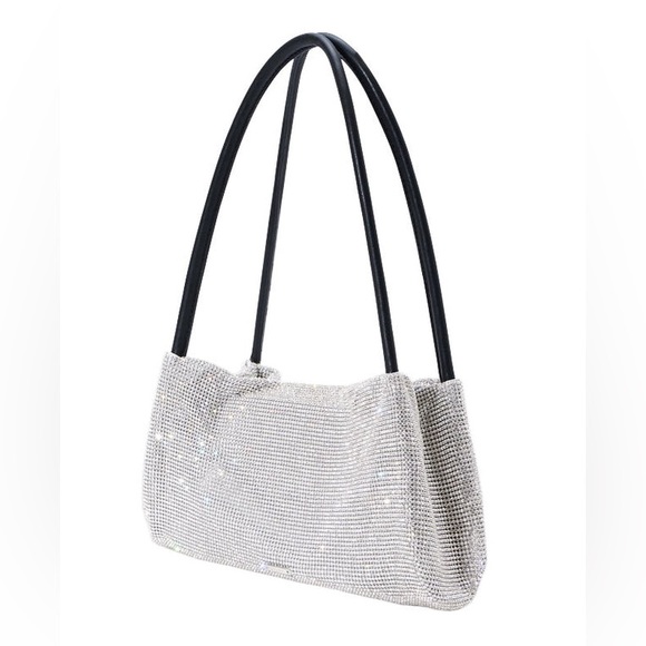 Last one! 🪩 STAUD Penny Crystal Mesh Shoulder Bag - Picture 5 of 16